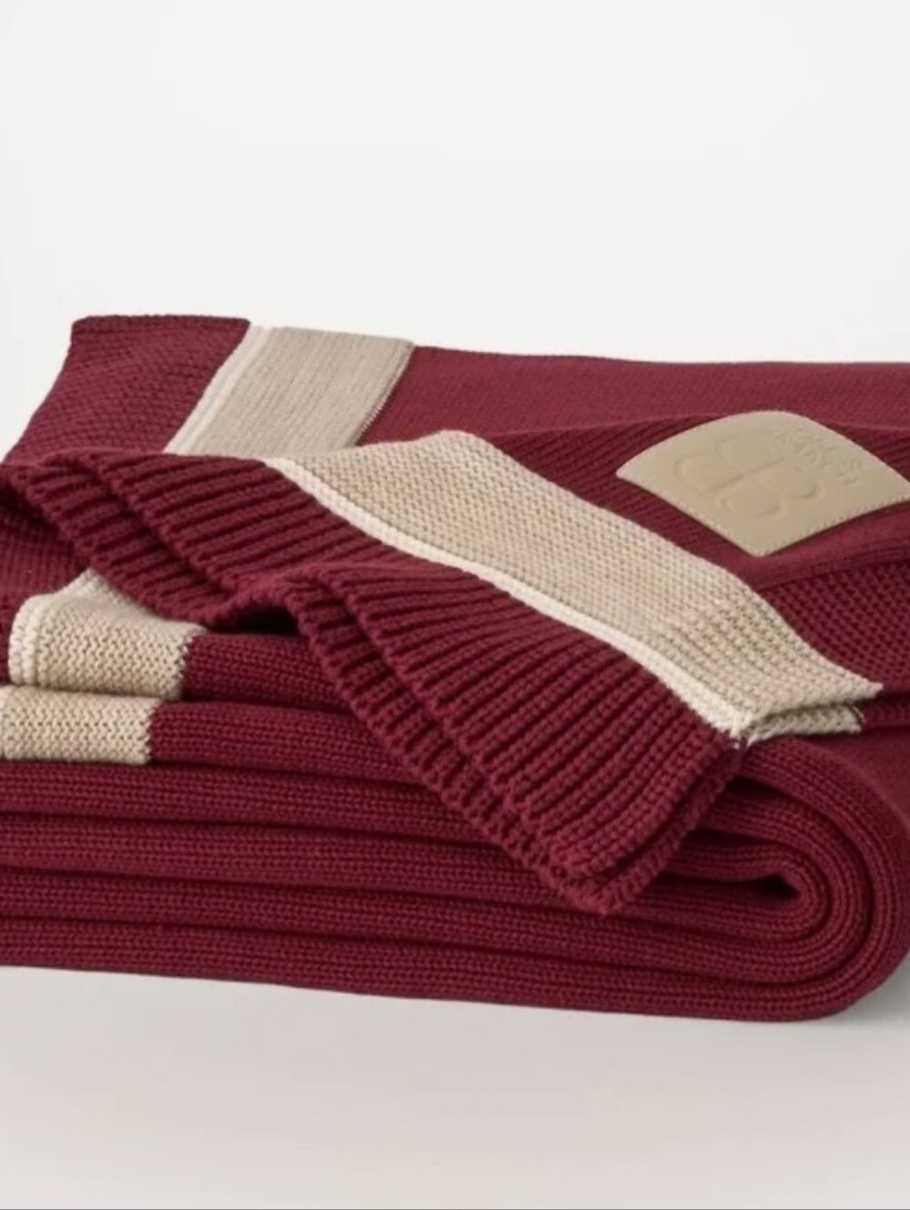 Boll & Branch Court Knit Throw Blanket NEW